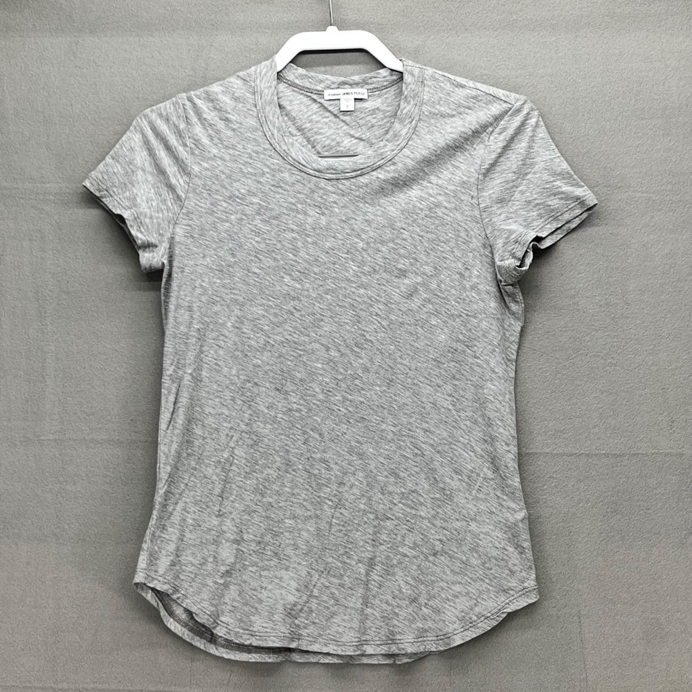 Standard James Perse Grey Supima Cotton Short Sleeve Tee WUA3037 Size 2